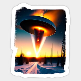 Ufo - Ufo sighting from a military fighter plane united stated Sticker